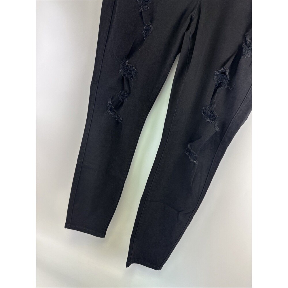 Torrid Bombshell Skinny Black Jeans Premium Stretch High Rise Destructed NWT 20R - Picture 7 of 14